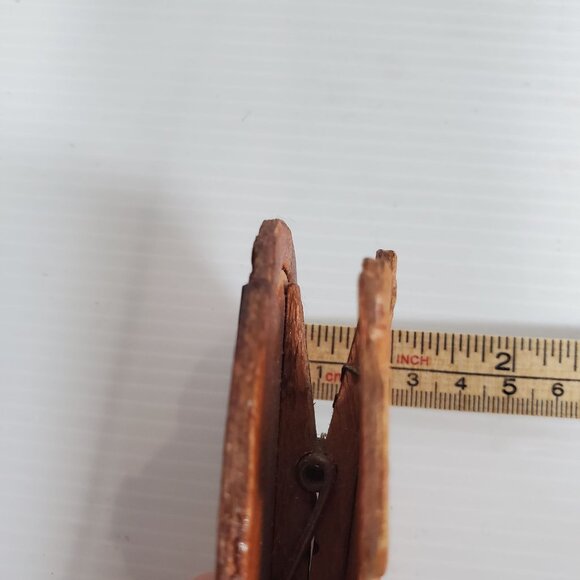 Vintage RCMP Wooden Clip Magnet – Hand Carved Royal Canadian Mounted Police Souv - Picture 15 of 15